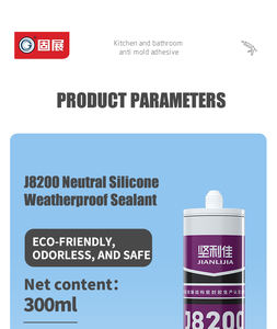 غراء سيليكون Guzhan-j8200 للأعمال الخشبية، مانع تسرب للنوافذ، لاصق زجاج مقاوم للماء شفاف وقوي للغاية للأبواب والنوافذ، صنع في الصين - Product Image 4