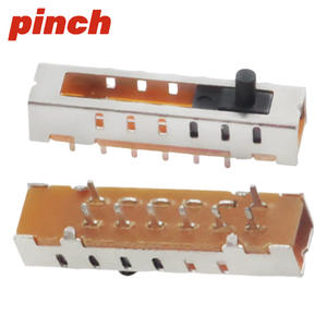 Interruptor Deslizante Vertical de 8 Pines y 6 Posiciones Pinch SS-16F01 1P6T con Terminal para PCB - Product Image 3