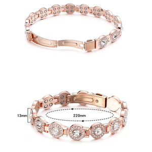 Bracelet de tennis en cuivre rouge pur à 99,9 % (non allié) avec thérapie magnétique pour femmes et hommes, soulagement de la douleur, vente en gros - Product Image 6