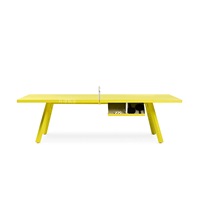 Table de ping-pong et de repas 2-en-1 pour intérieur, filet amovible, table multifonctionnelle convertible pour la maison et le bureau