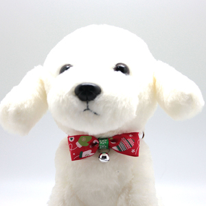 High-end custom Christmas Theme Pattern Puppy Cat Dog nylon Collar with bell and Escape Buckle - Product Image 4