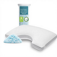 Oreiller en gel rafraîchissant en forme de U réglable Cool+ pour la maison, taille Queen, soutien du cou, pour dormeurs latéraux, sommeil profond, moderne