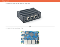 Offres Exceptionnelles : Youyeetoo NanoPi R5S 4 Go 0,8 To NPU Rockchip RK3568 Quad-core 2,0 GHz SBC Mini Routeur Carte de Développement GPU Mali-G52