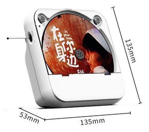 <b>Cute</b> <b>Bear</b> Ear Portable CD Player Wall Mountable Built in Speaker USB Playback Remote Control for Home Bedroom - Product Image 5