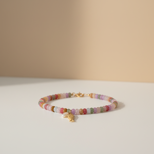 Collar Bohemio de Piedra Natural y Perla de Agua Dulce con Colgante de Pez de la Suerte - Product Image 2