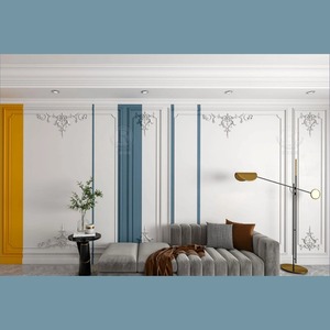 Moldura de Poliuretano Resistente a las Manchas OR-7452, Elegante Adorno Floral Decorativo para Exteriores y Villas - Product Image 6