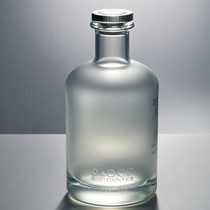 Nieuw Binnen 250Ml 500Ml 700Ml Frosted Heldere Glazen Drankflessen Rond Transparant Met Verzegelde Stop - Product Image 5