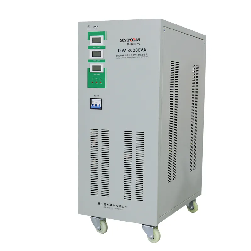 wenzhou single three phase ac automatic intelligent precision filter voltage stabilizer 220v 380v power supply