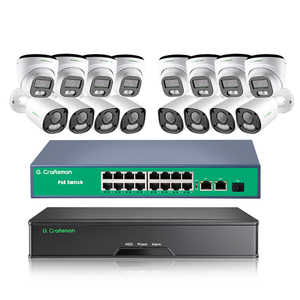 GX-YUHFI-M6S-K16 6MP Outdoor and Dome Mixed Video Surveillance <b>Camera</b> Kit XMEYE NetIP P2P POE GX-YUHFI-M6S-K16 IP67 Waterproof B - Product Image 1