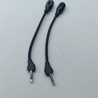 Untuk Headset Gaming Alienware AW920H Mikrofon Boom Pengganti dengan Lampu RGB Mikrofon Dapat Dilepas Lengan Fleksibel 17Cm untuk Gaming