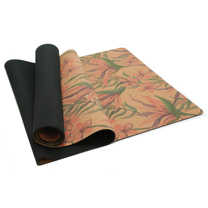 Logotipo personalizado antideslizante respetuoso con el medio ambiente TPE goma Yoga mate corcho esterillas de Yoga para mujeres Yoga <span class=keywords><strong>Pro</strong></span> Mat - Product Image 1