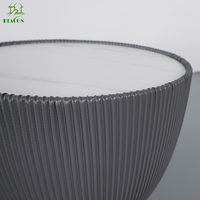 Maison de luxe Foshan ensemble de table centrale Table basse en cuir minimaliste ensemble de tables basses rondes de style moderne pour le salon