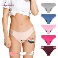 LYNMISS 2021 חדש סגנון תקופת תחתונים צבעוני דליפת הוכחת וסת תחתונים בתוספת גודל תחתונים לנשים יע menstruelle