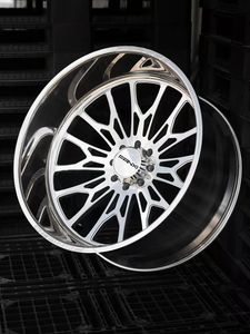 Jantes <span class=keywords><strong>de</strong></span> camion FANXI 22x12 22x14 24x12 24x14 26x16 avec capuchons flottants personnalisés, forgées, 4x4 tout-terrain, 8x170 8x180 8x6.5 6x5.5, polies - Product Image 2