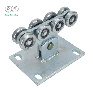 <span class=keywords><strong>Roulettes</strong></span> <span class=keywords><strong>pour</strong></span> <span class=keywords><strong>portail</strong></span> <span class=keywords><strong>coulissant</strong></span> de 4 pouces avec rainure en V et support extérieur, épaisseur de roue 30 mm - Product Image 4