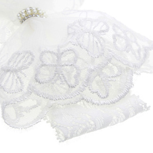 Bandeau en dentelle blanche bébé fille noeud arc bandeaux accessoires de cheveux pour nouveau-né <span class=keywords><strong>Turban</strong></span> - Product Image 6