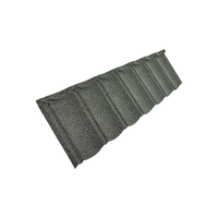 Tuiles de toiture en aluminium-zinc revêtues de pierre, légères et de qualité supérieure, pour les temples, les appartements, les bungalows, les maisons modernes - ignifuges