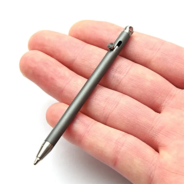 Edc Outdoor Kleine Mini Pocket Bolt Actie Cadeau Titanium Pen