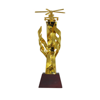 Trophée d'avion d'aviation en alliage de zinc de conception de haute qualité trophée en métal de logo gravé personnalisé