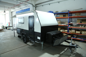 Nouvelle caravane tout-terrain en aluminium personnalisée 2026, caravane légère <span class=keywords><strong>pour</strong></span> le <span class=keywords><strong>camping</strong></span>, remorque tout-terrain de 12 pieds, maison sur roues, suspension indépendante - Product Image 4