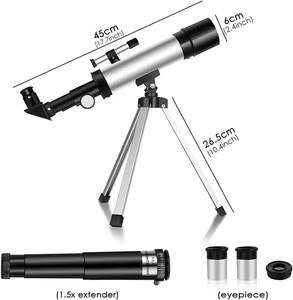 Télescope astronomique monoculaire <span class=keywords><strong>F36050M</strong></span>, fabricant, ouverture de 50 mm, longueur focale de 360 mm, télescope astronomique pour enfants et débutants - Product Image 5