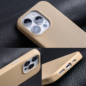 DL usine PU galet surélevé caméra en cuir végétalien couleur officielle étanche étui de téléphone de luxe pour Iphone - Product Image 3
