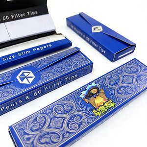 Papel de liar personalizado en stock, estilo moderno, tamaño personalizable 110*44mm 78*44mm, para almacenamiento, 50 unidades de papeles con puntas, OEM/ODM - Product Image 4