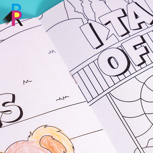 <span class=keywords><strong>Livre</strong></span> de coloriage <span class=keywords><strong>magique</strong></span> à <span class=keywords><strong>l</strong></span>'eau pour enfants avec papier offset et carton pour usage éducatif, reliure à piqûre à cheval - Product Image 4