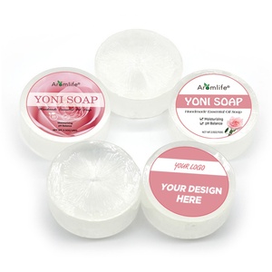 Savon Yoni bio artisanal Chinaherbs, soins féminins, produits d'hygiène féminine, vente en gros, savon Yoni aux probiotiques et à la rose - Product Image 1