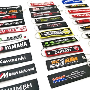 Wholesale Customized Fashion Short Lanyard Weaving Mark Sewing Technology Digital Printing Promotion Keychain - Product Image 1