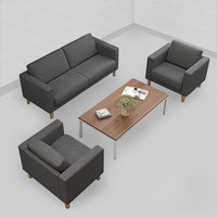 Canapé de style moderne avec cadre en bois massif, mobilier de bureau moins simple, canapés de bibliothèque, meubles en tissu