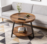 Table d'appoint en fer pour salon, étagère de rangement, type sur pied, design moderne multifonctionnel, portable
