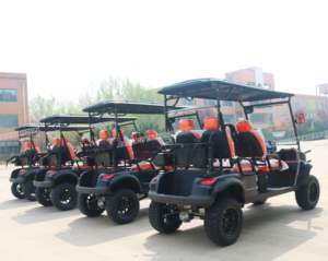 2025 नए मॉडल अनुकूलन योग्य 72 वोल्ट 4 सीटर इलेक्ट्रिक ऑफ-रोड गोल्फ कार्ट के साथ 5kw मोटर लिथियम बैटरी - Product Image 4