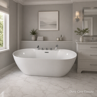 Baignoire moderne pour adultes 1500/1700x750x580mm, ovale, autoportante, pour bain à remous