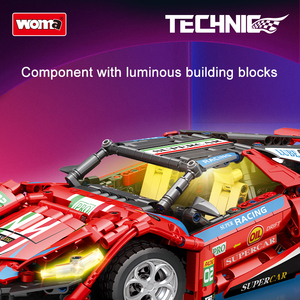 WOMA TOYS C0921 OEM ODM <span class=keywords><strong>Auto</strong></span> Sportiva <span class=keywords><strong>Tecnica</strong></span> a Piccole Particelle 1:14 Accessorio STEM Blocchi da Costruzione <span class=keywords><strong>Auto</strong></span> Giocattolo per Bambini MOC - Product Image 3