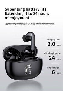 2026 AGETUNR工場価格 インイヤーIPX-4 5.3 JLチップセット搭載 デジタルディスプレイ ノイズキャンセリング 重低音強化 TWSイヤホン - Product Image 3