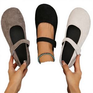 Zapatos de Ballet Planos Retro de Verano al por Mayor, con Correa Ajustable y Suela de Goma - Product Image 2