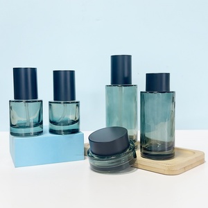 ชุดบรรจุภัณฑ์เครื่องสำอาง 50 กรัม 40 มล. 100 มล. 120 มล. 150 มล. ขวดโลชั่นแก้วฝาขุ่น - Product Image 1