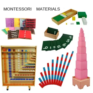 Montessori matériel enfants Montessori ensemble en bois éducatif enfants jouet 88 pièces ensembles pour l'école Montessori