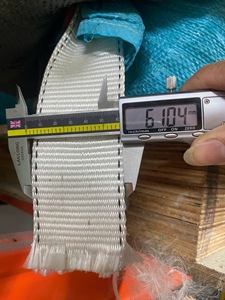 SANBOO 65mm <b>White</b> Webbing Sling Strap 2T Load Capacity 7:1 Safety Factor Heavy Duty Lifting Belt for <b>Cargo</b> - Product Image 3