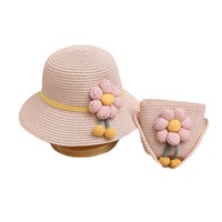 Topi Jerami Jepang Lucu Menggemaskan untuk Anak-anak, Berenda, Tahan Lama, Pelindung dari Sinar Matahari Musim Panas, Topi Nelayan