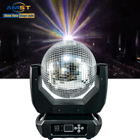 Nouvelle Arrivée - Projecteur Rotatif à Effet Lumineux DMX512 100W avec Boule Miroir en Verre pour Scène, Discothèque, Mariage et Fête