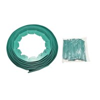 Bordure de pelouse en plastique No Dig Landsfeeder Kitg Kit Clôture de jardin Irotraveleclothder Brocup Distributeur Bordure Livré en PVC Noir