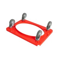 Chariot à conteneur en acier robuste à 4 roues Plate-forme de chariot à outils OEM personnalisable avec une capacité de chargement élevée