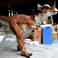   Costume de dinosaure animatronique léger pour fête sur le thème des dinosaures, Styxosaurus, costume de dinosaure robotique marchant pour spectacle