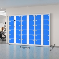 Casier de rangement intelligent en acier Casiers de livraison de colis intelligents modernes pour centre commercial hôpital extérieur école supermarché hôtel