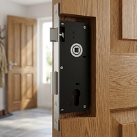 Corps de serrure de porte résidentielle avec finition anti-corrosion