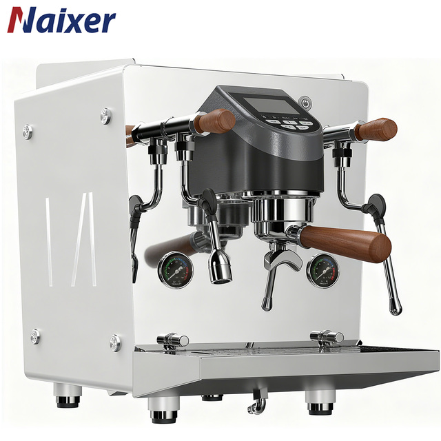 Naixer Italian E61 Rotary Espresso Coffee Machine Cappuccino One Group Dual Boiler Pid Flow Cont Dual Pump Espresso Machine 58mm