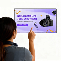 Layar Sentuh Inframerah LCD Digital Signage 43 Inci yang Dipasang di Dinding dengan CMS Terintegrasi untuk Iklan di Toko Ritel dan Lift Berkualitas Tinggi