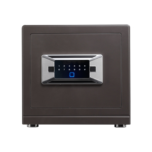 2025 New Designed Internal Full Fiber Leather Covered Small Size Home Use Digital Fingerprint Combination <b>Lock</b> <b>Safe</b> <b>Box</b> - Product Image 2